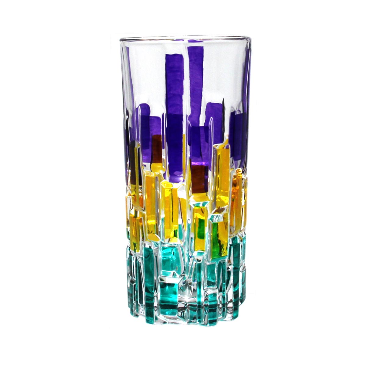 Mardi Gras Frank Lloyd Wright Ice Tea Glass