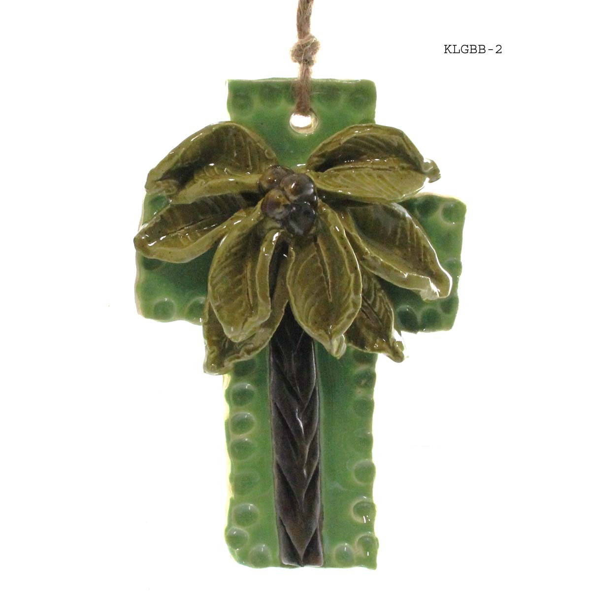 Kimberly Lang's Original Cross, Green w/brown berries, Medium