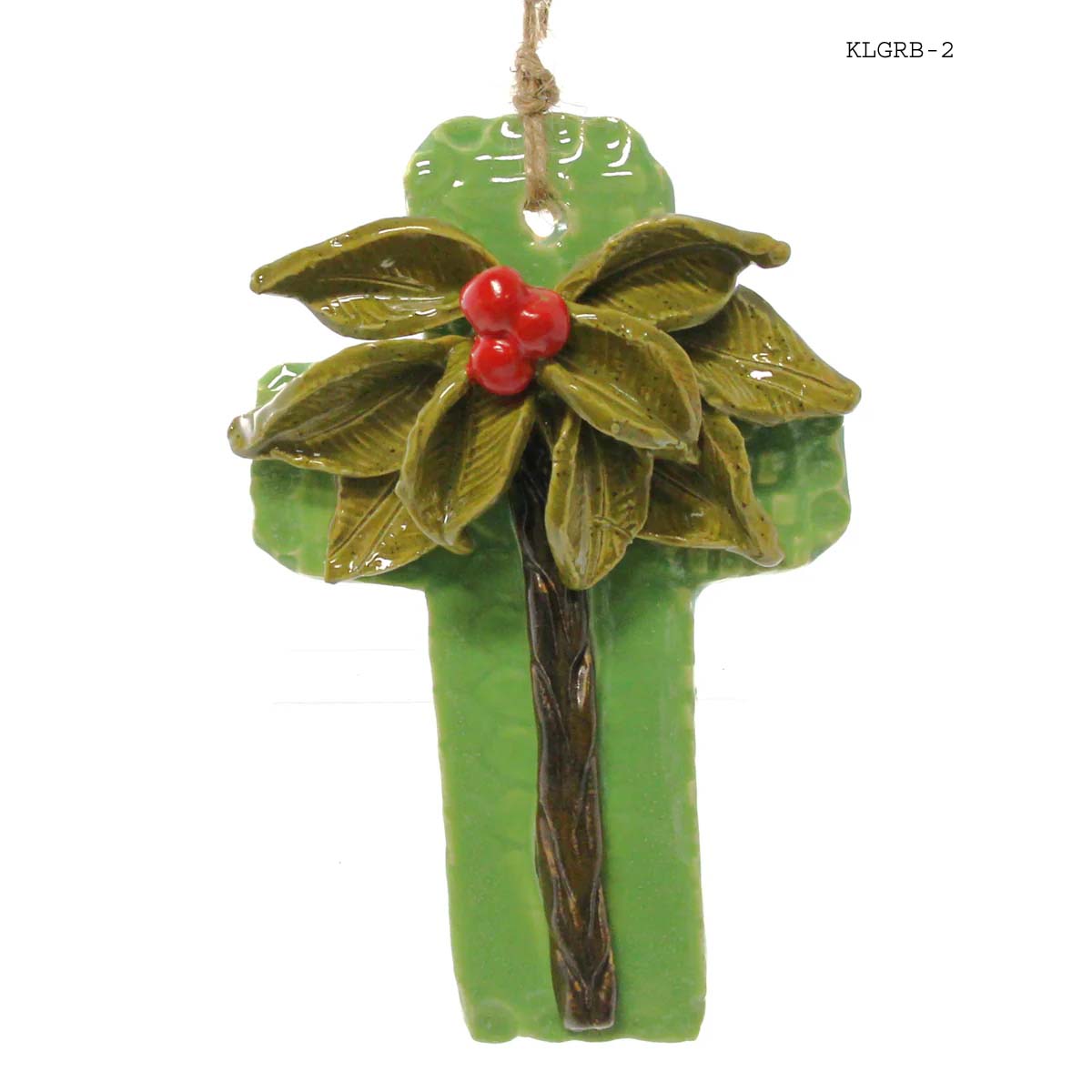 Kimberly Lang's Original Cross, Green w/red berries, Medium