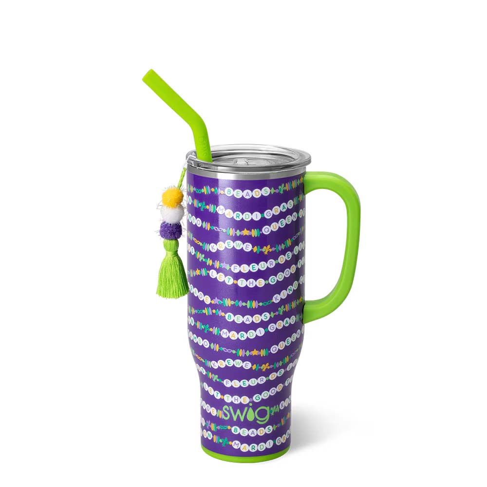 Mardi Gras Swig Mega Mug 30oz