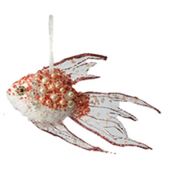Beaded Fish Ornament, 3 choices
