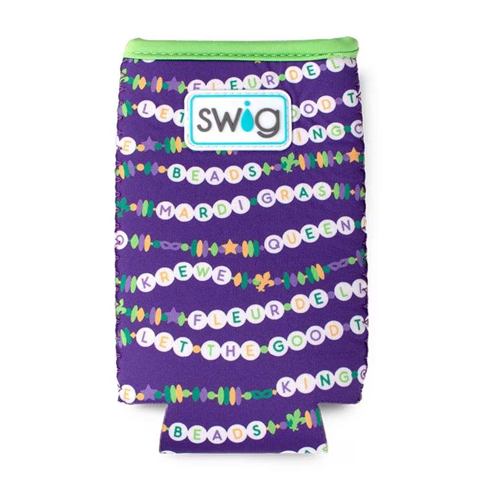 Mardi Gras Slim Can Coolie, 2 designs