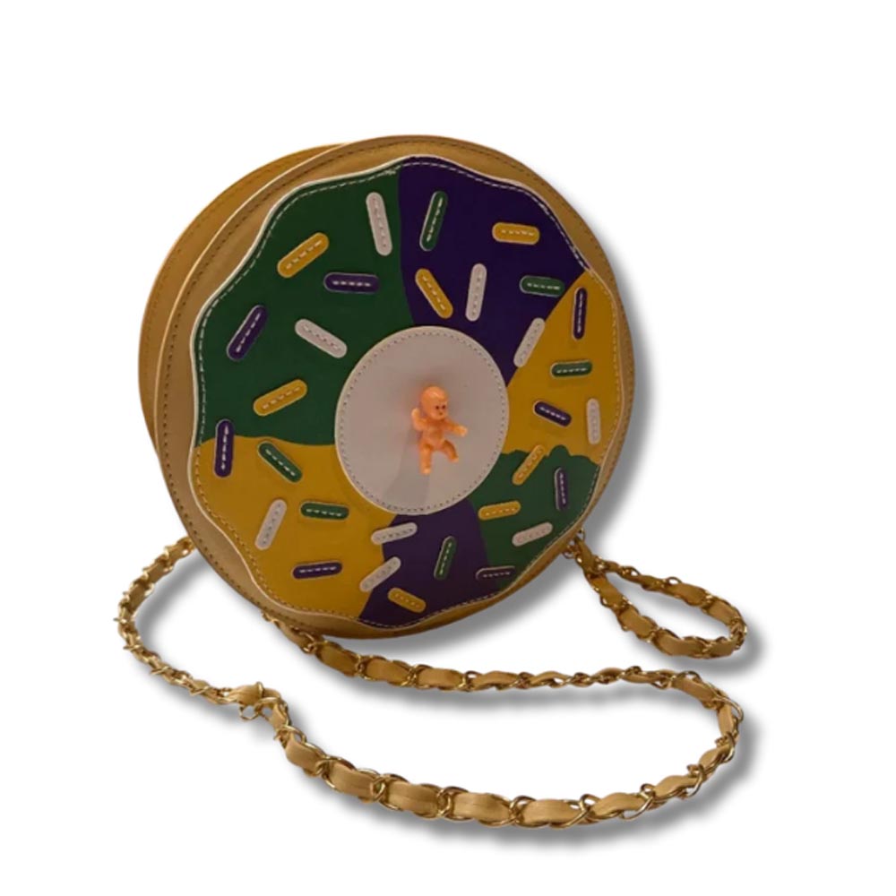 King Cake Crossbody Purse