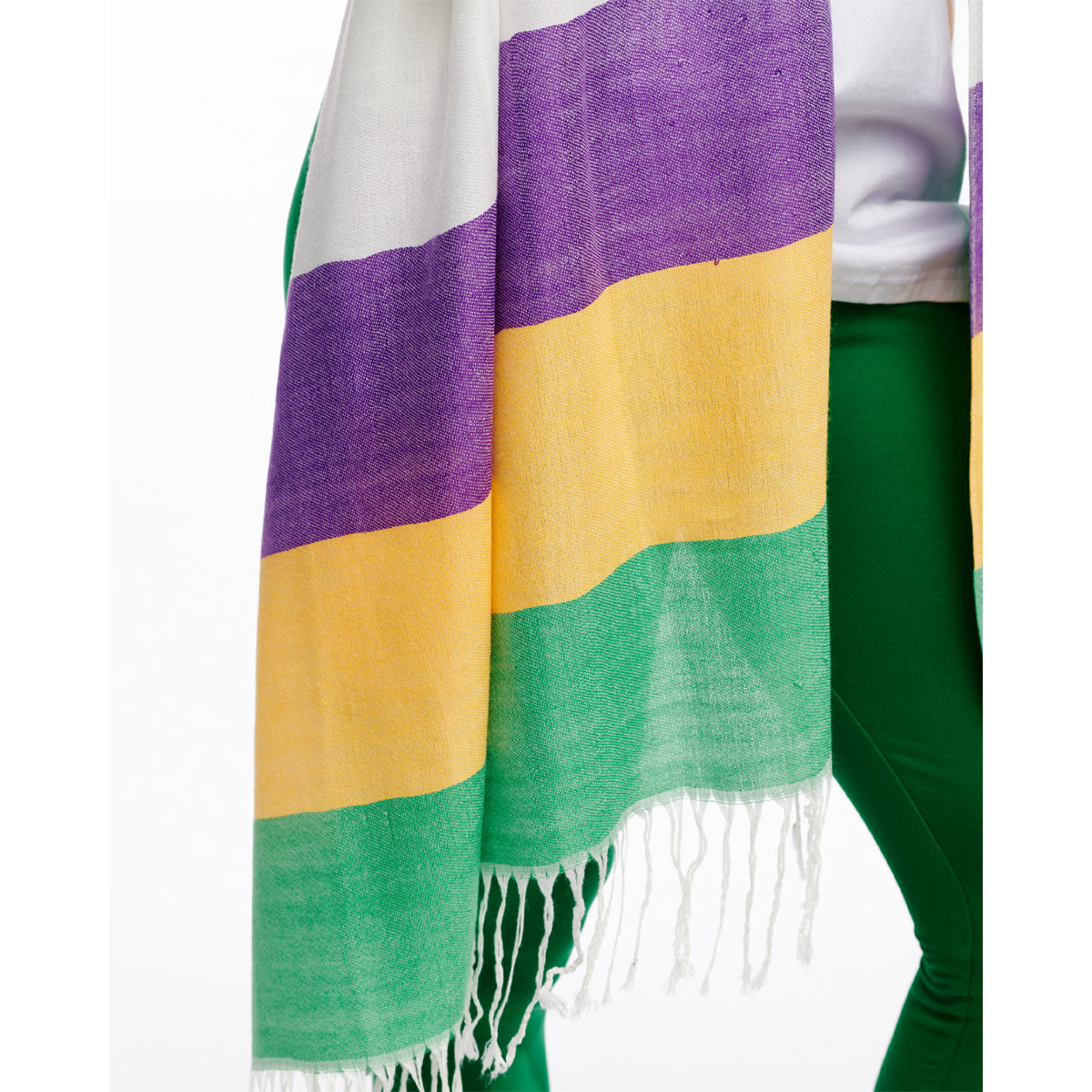 Mardi Gras 3 Stripe Scarf