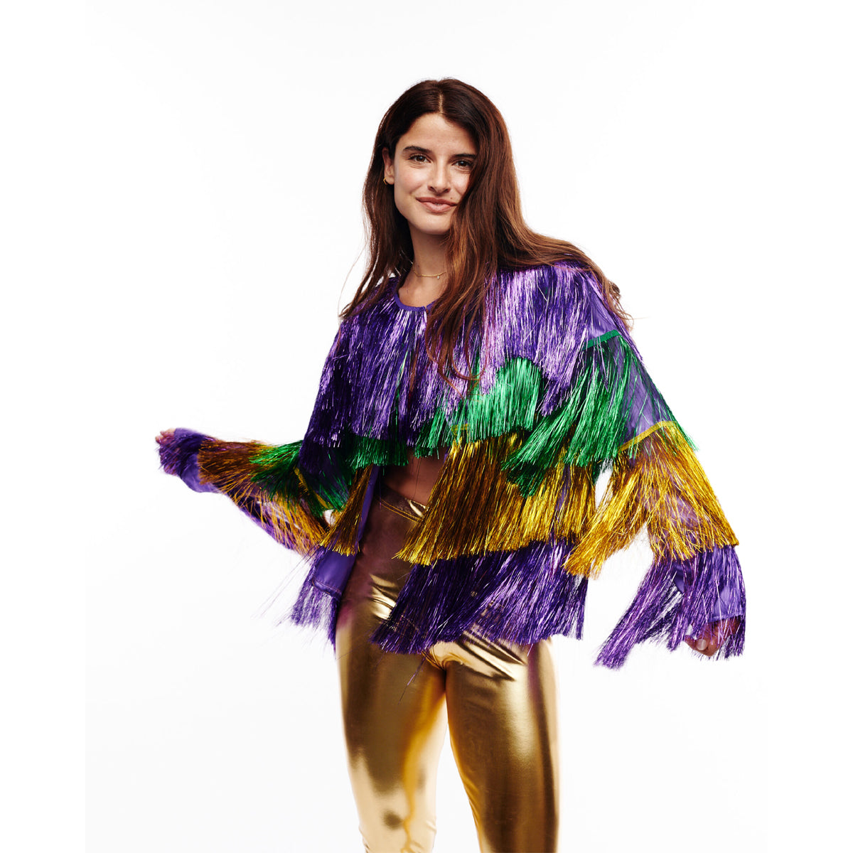 Mardi Gras Tinsel Jacket