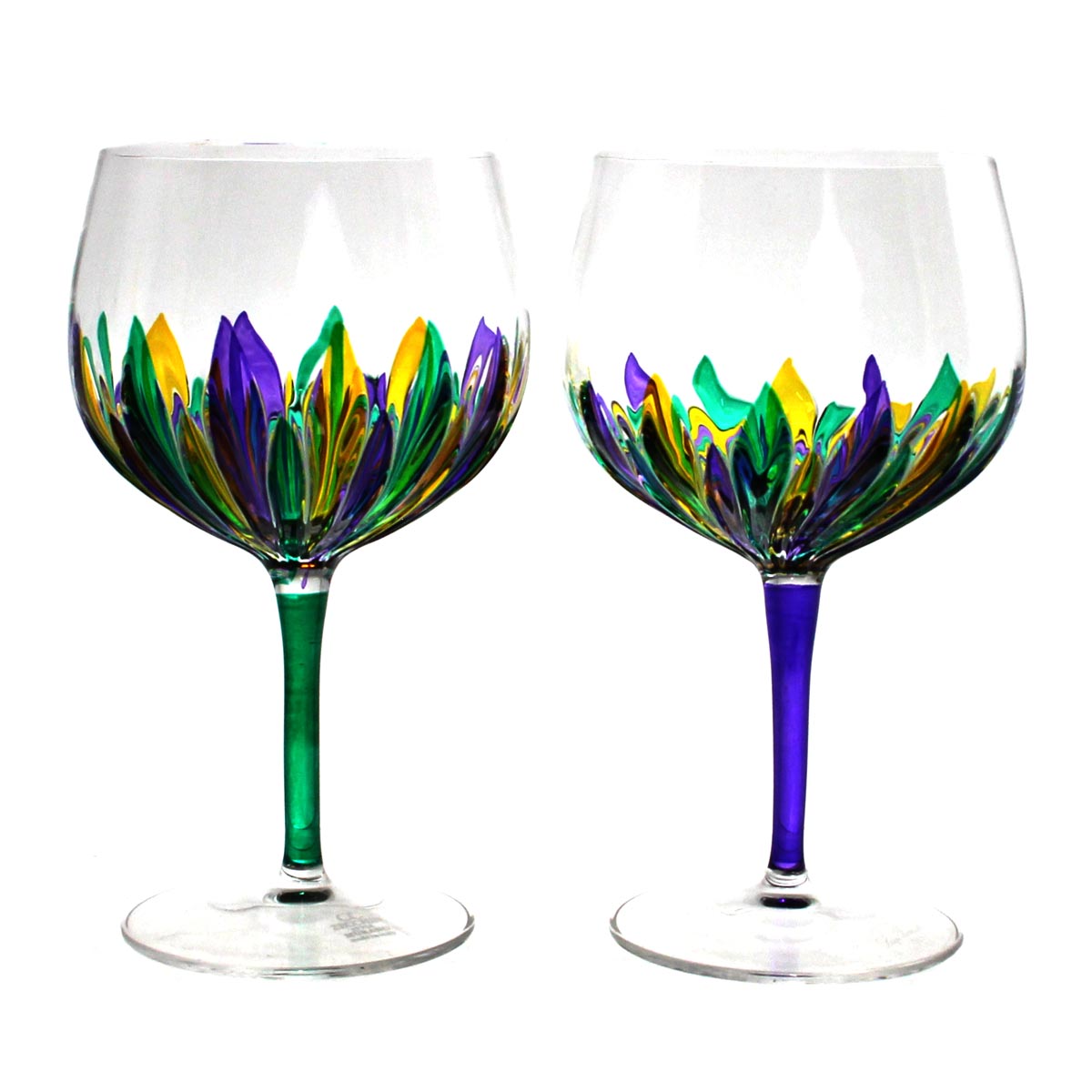 Mardi Gras Incanto Lg Wine Glass