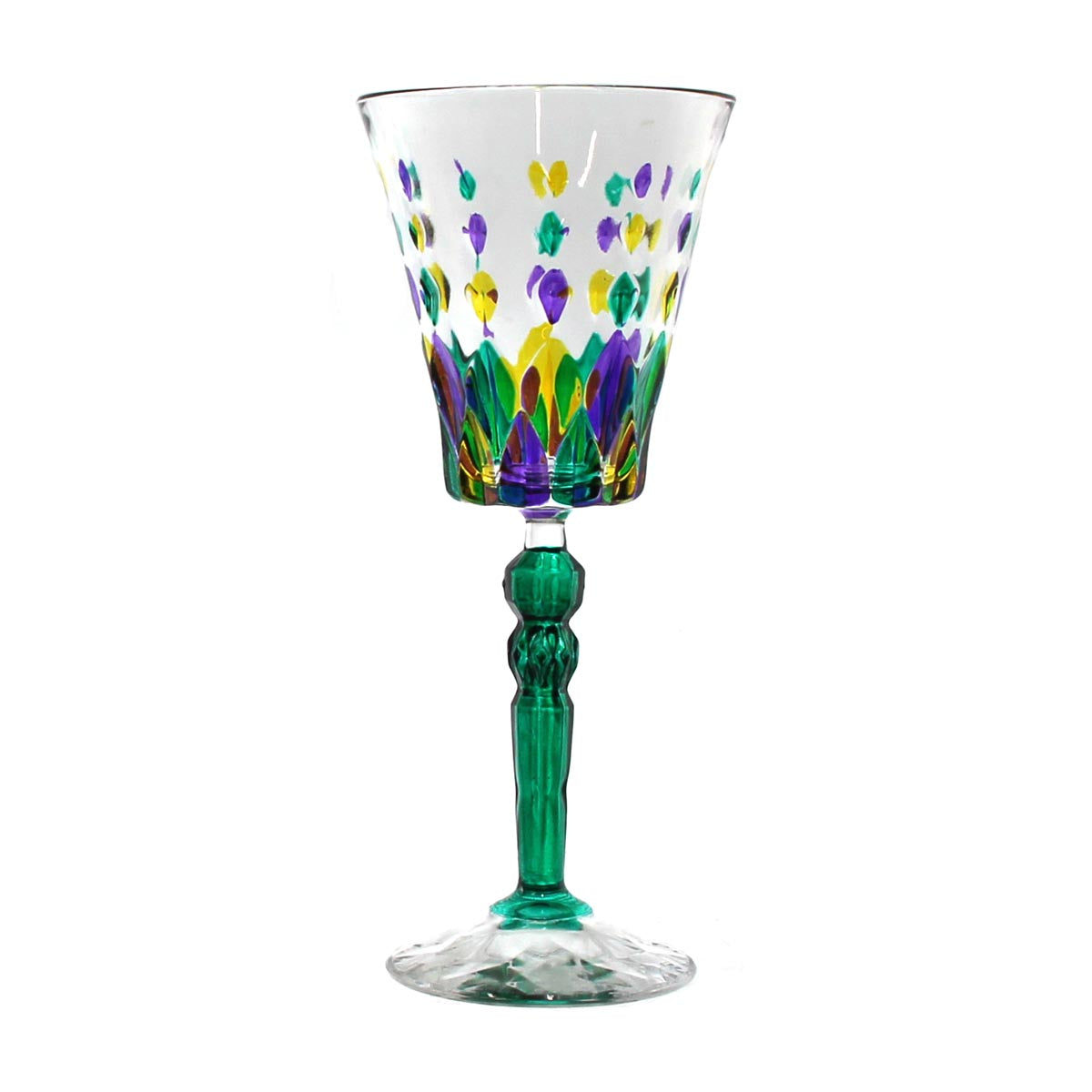 Mardi Gras Marilyn Diamond Wine Calici