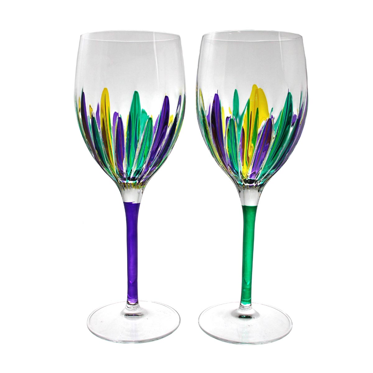 Mardi Gras Incanto Wine Glass