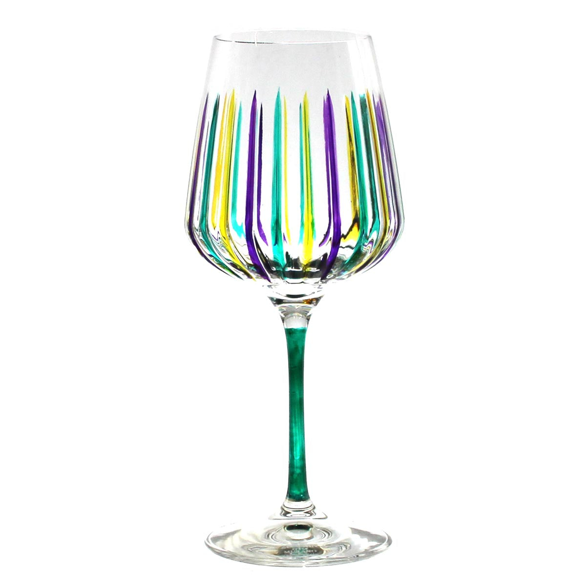 Mardi Gras Timeless Wine Calici