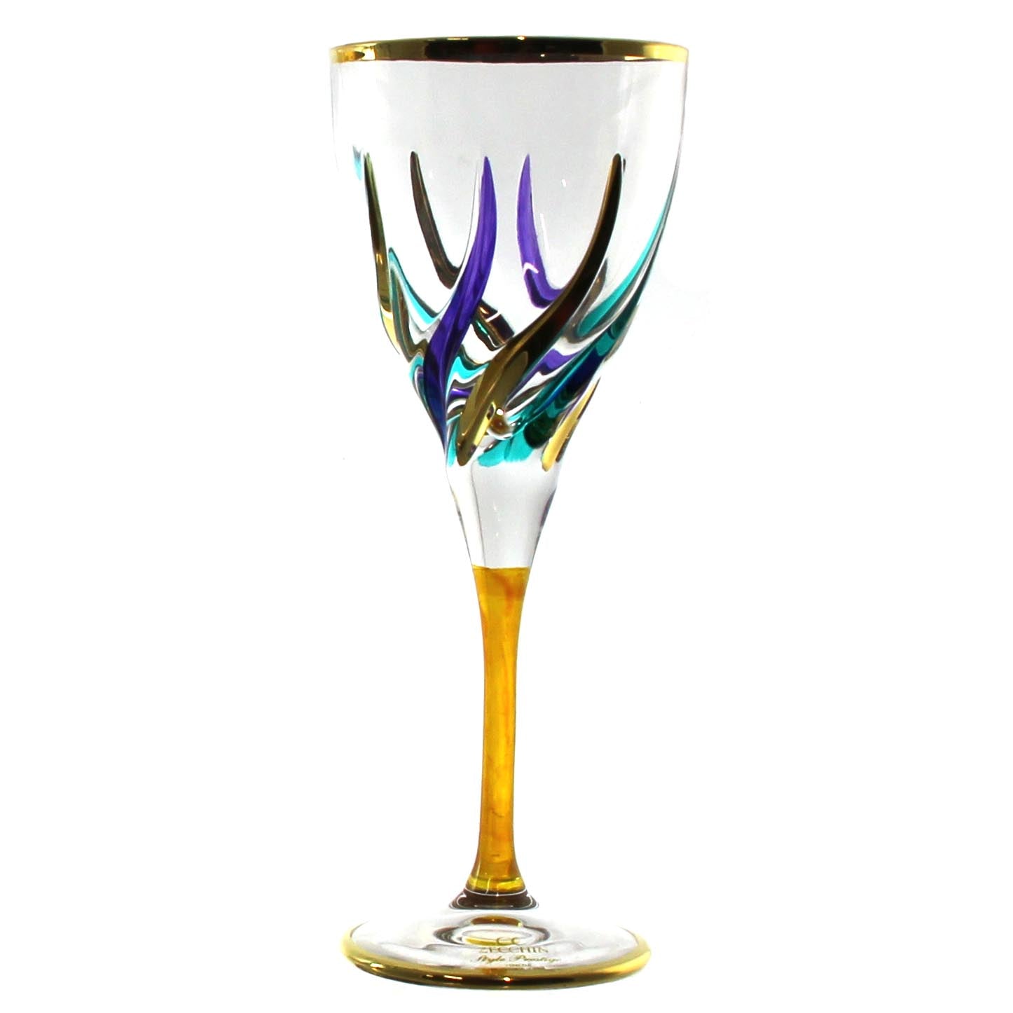 Mardi Gras Trix Wine Glass Calice Liquore