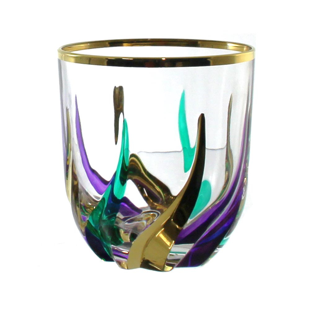 Mardi Gras Trix Stemless Wine Bicchiere Acqua