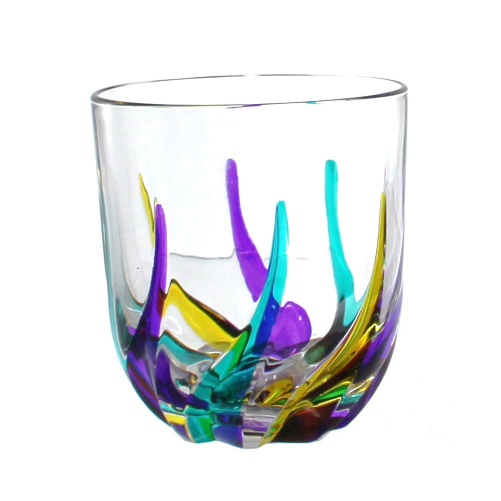 Mardi Gras Trix Stemless Wine Bicchiere Acqua