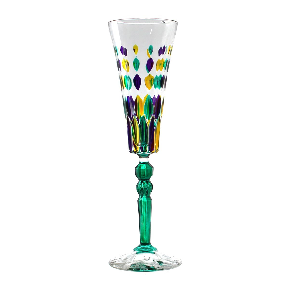 Mardi Gras Marilyn Diamond Flute Calici