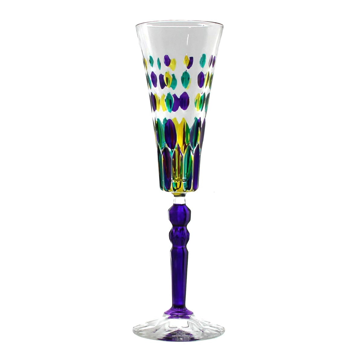 Mardi Gras Marilyn Diamond Flute Calici