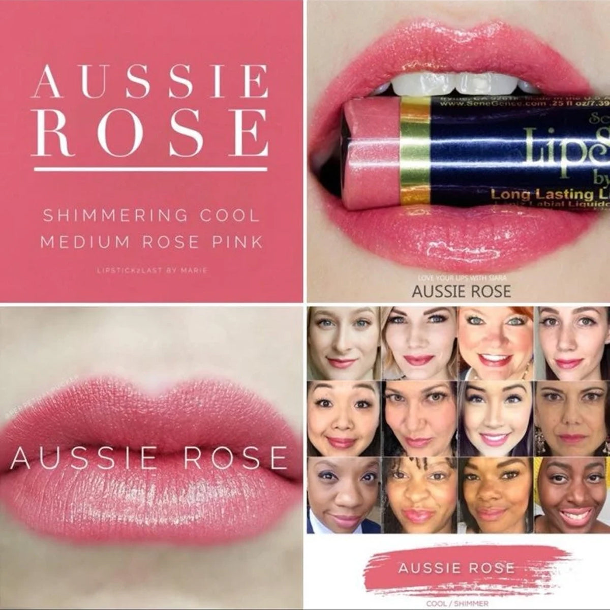 Aussie Rose 1203, LipSense Liquid Lip Color
