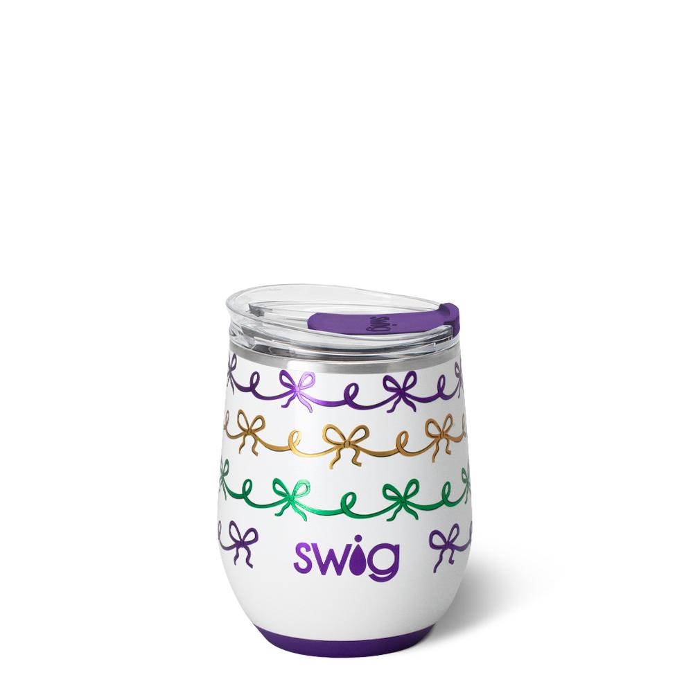 Mardi Gras Swig Stemless Wine Cup