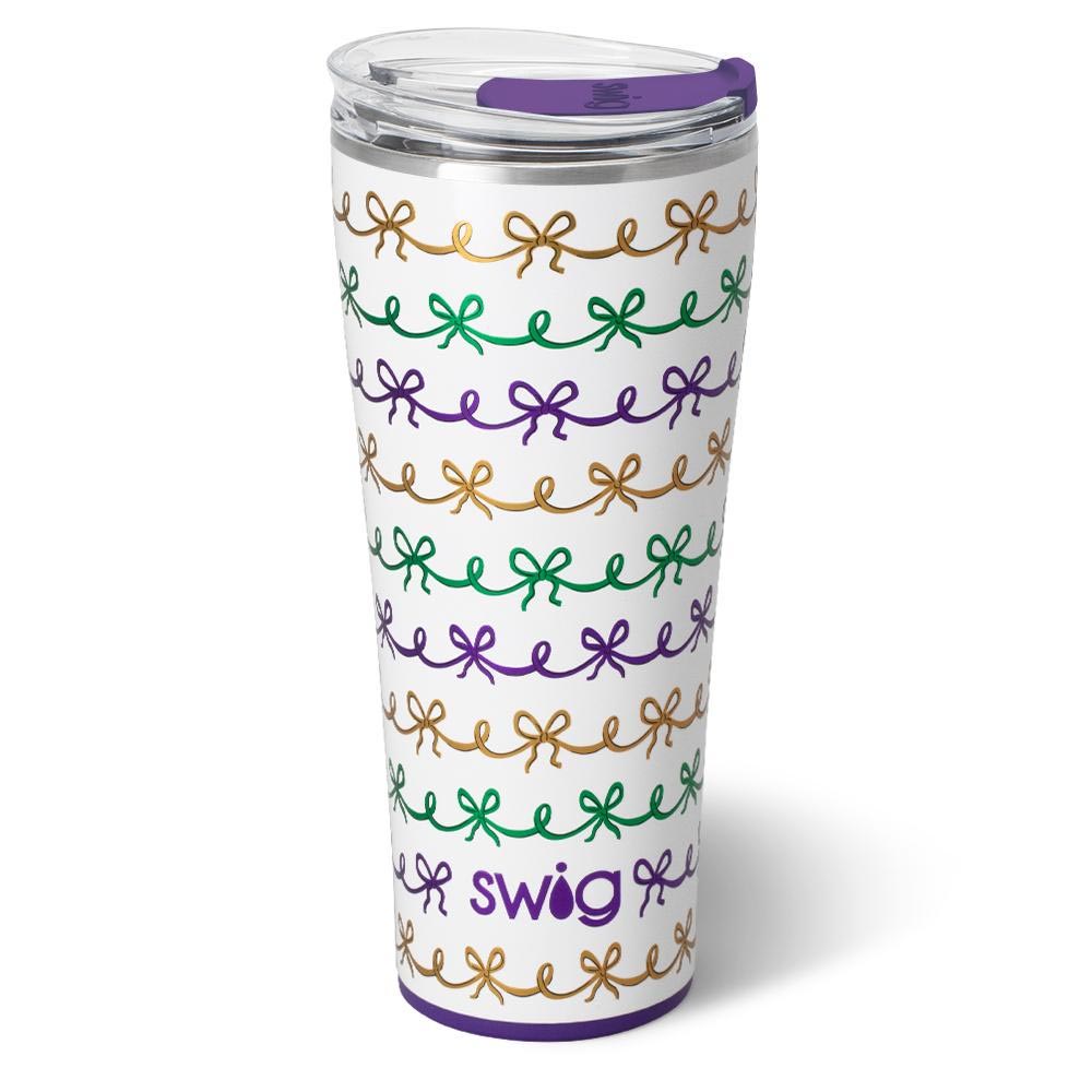 Mardi Gras Swig Tumbler 32oz 3 designs