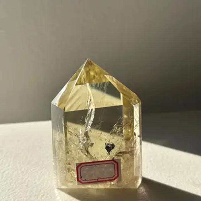 Rare Large High-Quality Aaaa Brazilian Citrine Crystal Obelisk