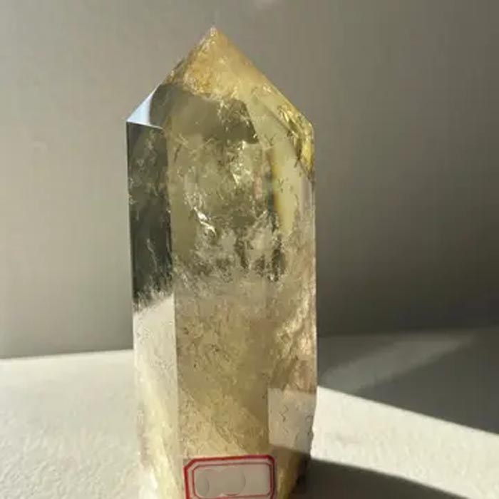 Rare Large High-Quality Aaaa Brazilian Citrine Crystal Obelisk