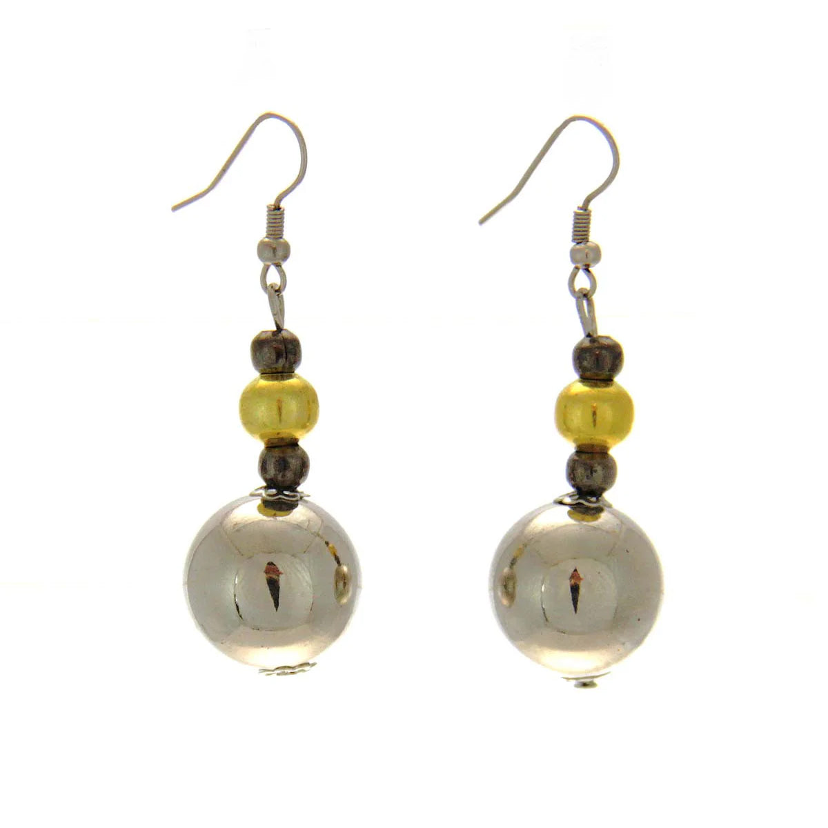 Silver Ball Earrings
