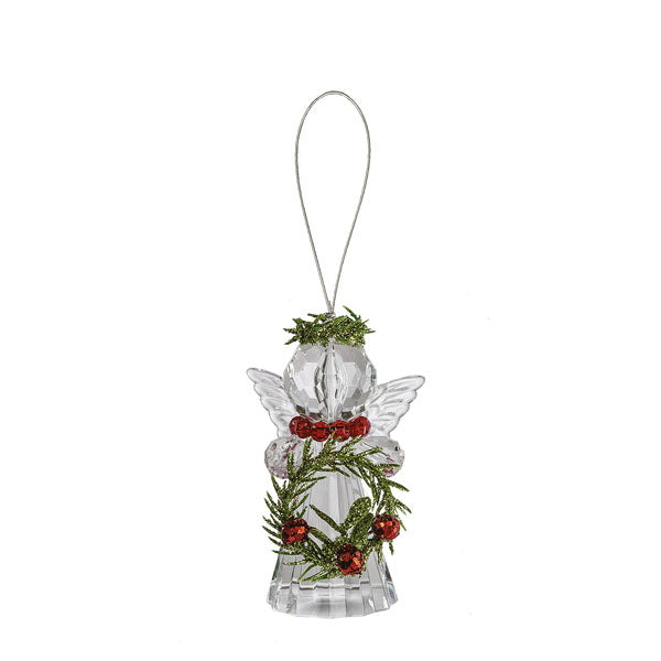 Teeny Mistletoe Angel Ornament, 4 styles