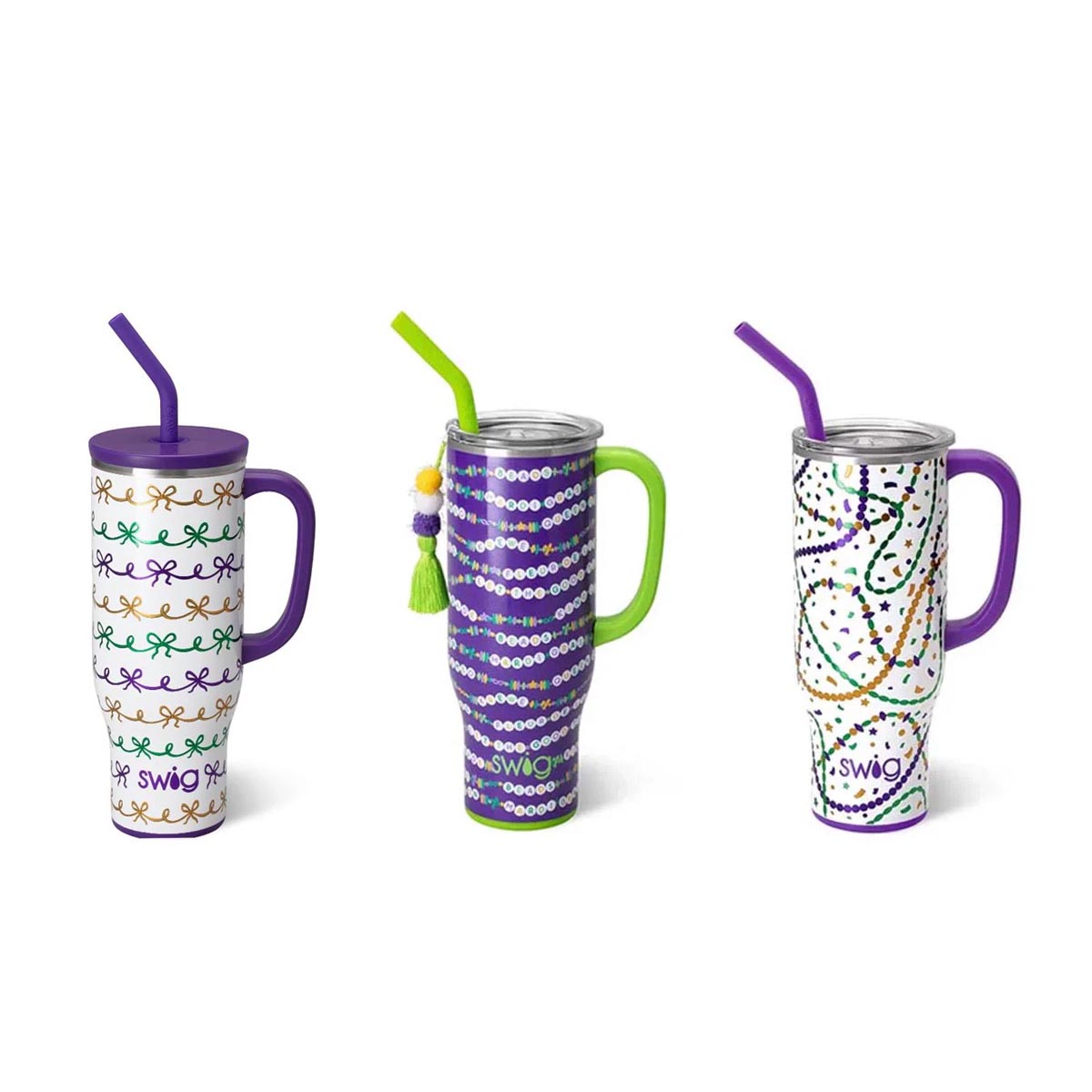 Mardi Gras Swig Mega Mug 30oz 3 designs
