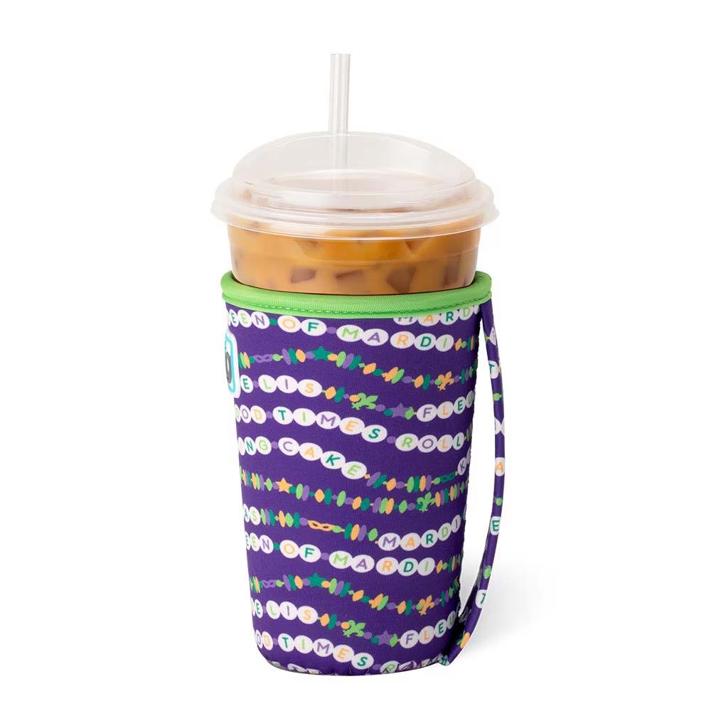 Mardi Gras Iced Cup Coolie 22oz, 2 designs