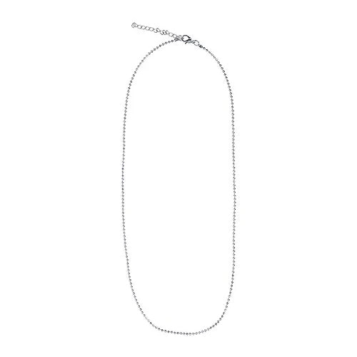 【EVERYBIRTHDAY】Silver Stud Chain ネックレース Circle Link Necklace with Toggle Clasp – Jane Diaz NY