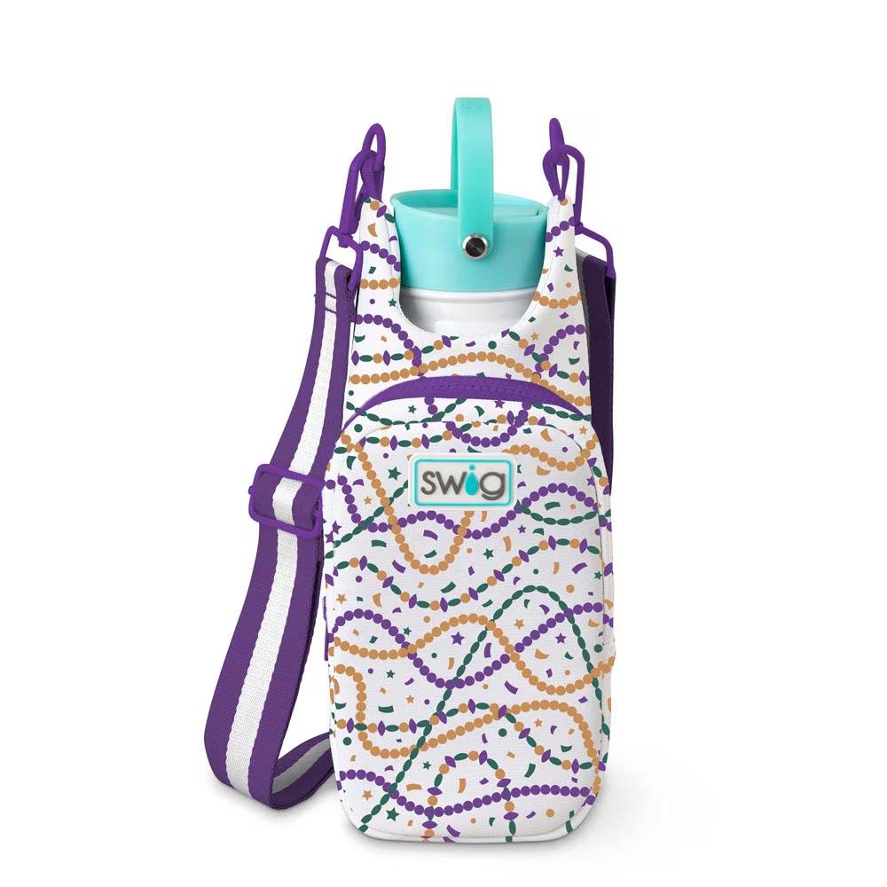 Mardi Gras Water Bottle Sling, 2 designs