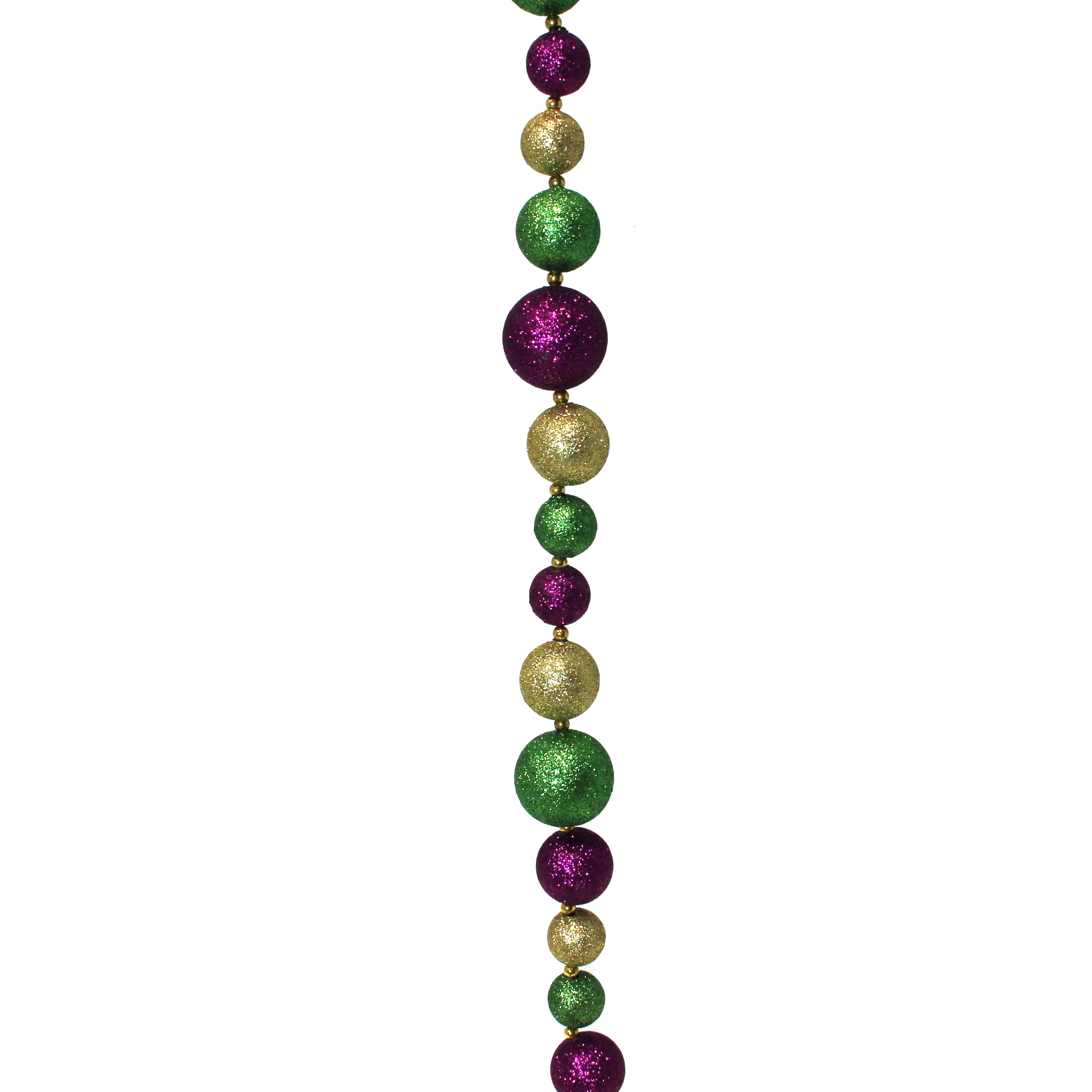 Mixed Mardi Gras Ball Garland 6'