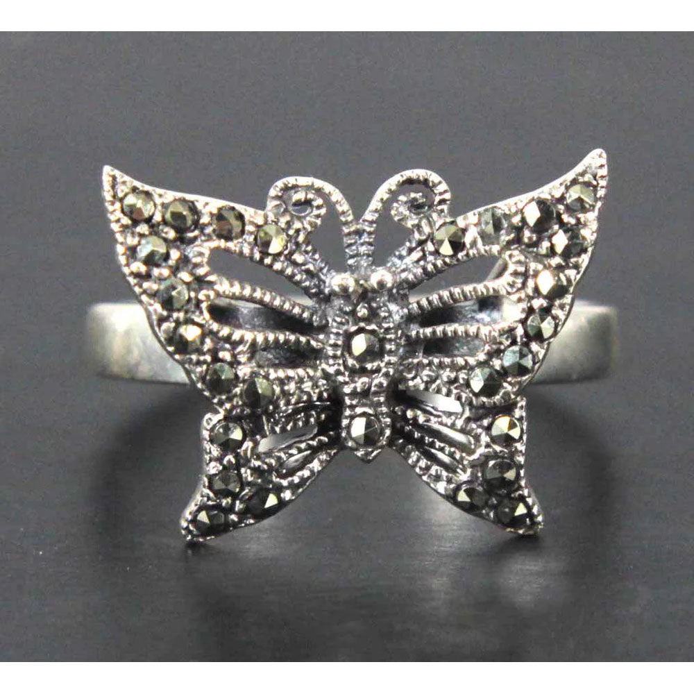 Butterfly Ring Sterling Silver Size 8