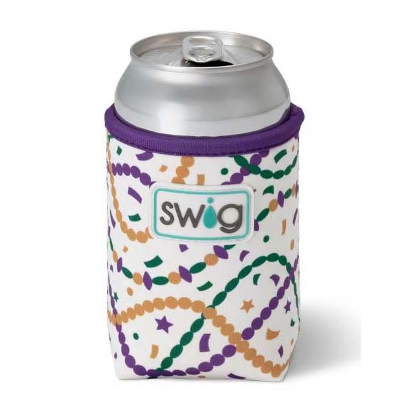 Mardi Gras Swig Can Coolie 2 designs