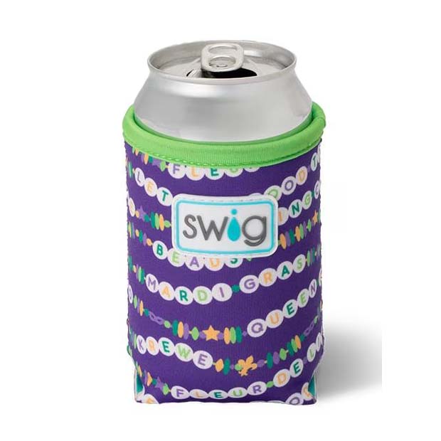 Mardi Gras Swig Can Coolie 2 designs