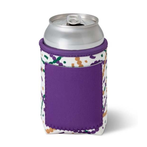 Mardi Gras Swig Can Coolie 2 designs