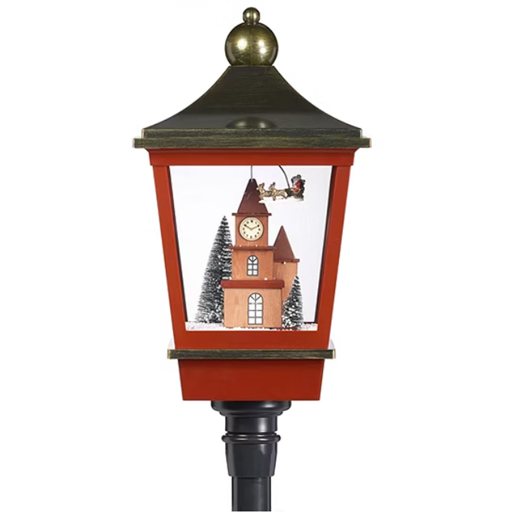 LED Rotating Santa Lantern