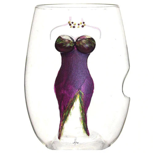 Stemless Wine Boobie Glass