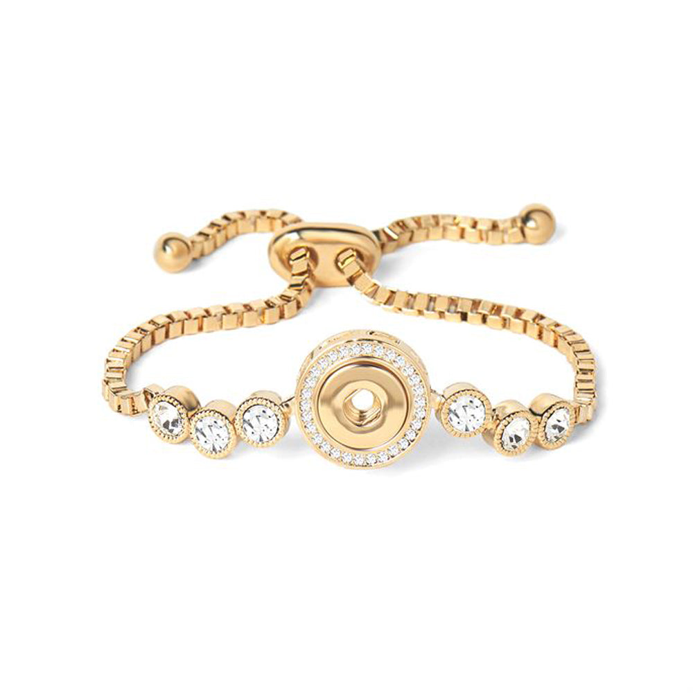 Petite Ginger Snaps Bracelet 6 Stone Adjustable-Gold