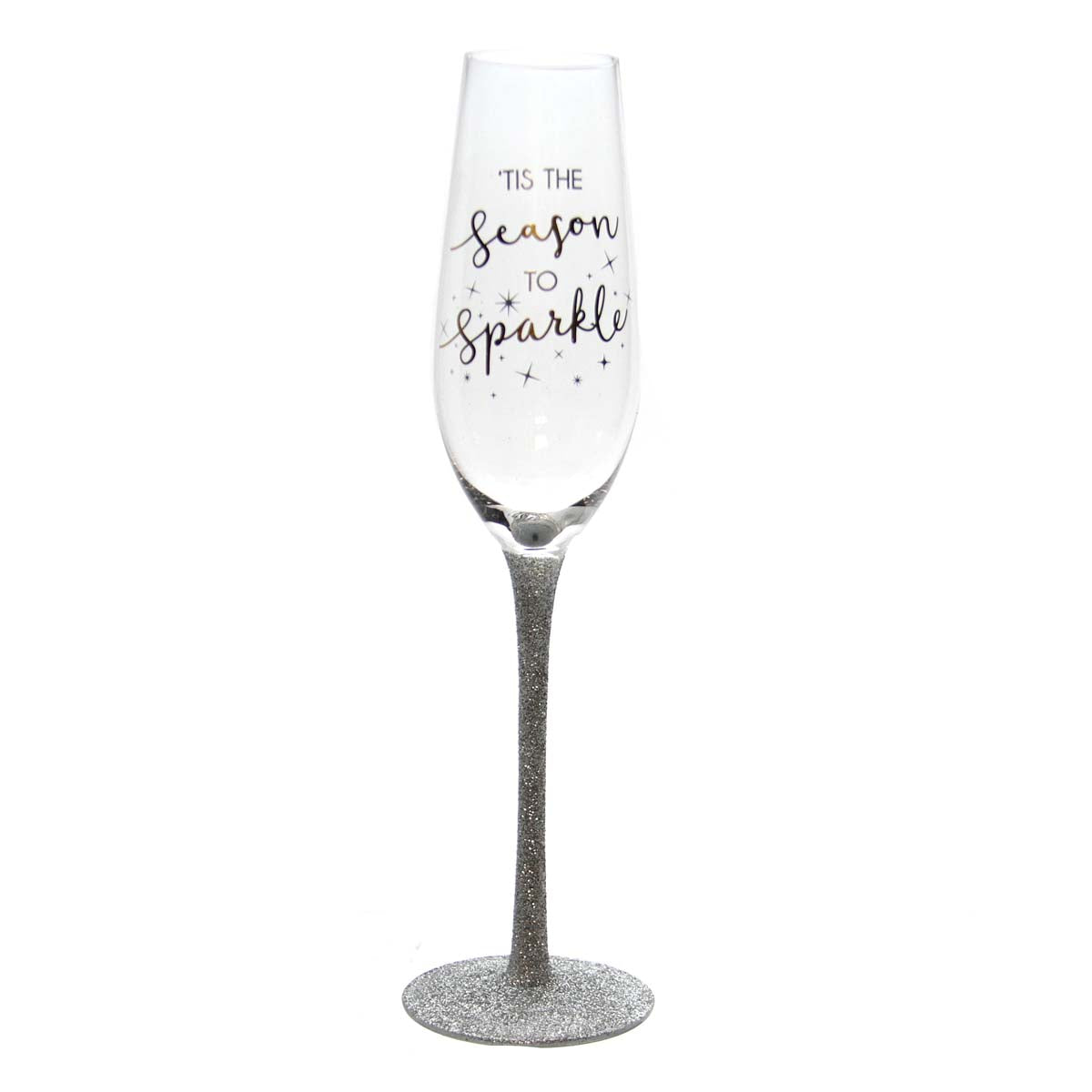 Festive Wine Glass-Silver