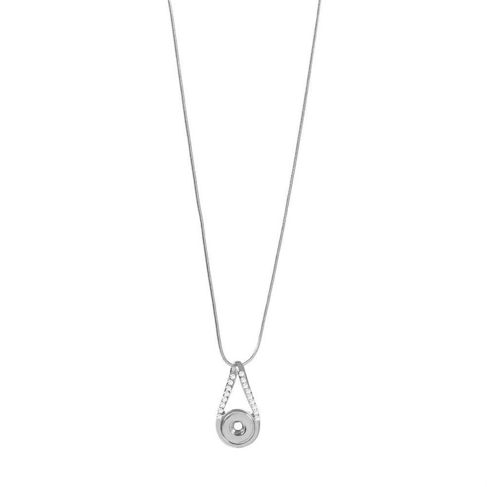 Petite Ginger Snaps Bling Necklace Infinity