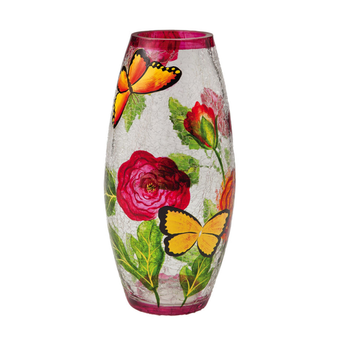 Botanica Hand-painted Glass Vase