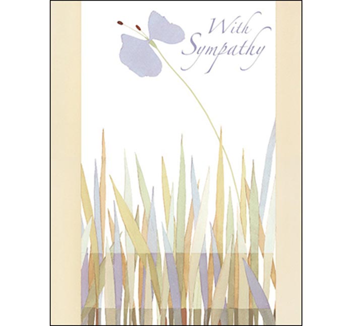 Sympathy Card: Wishing you peace and comfort in the days ahead.