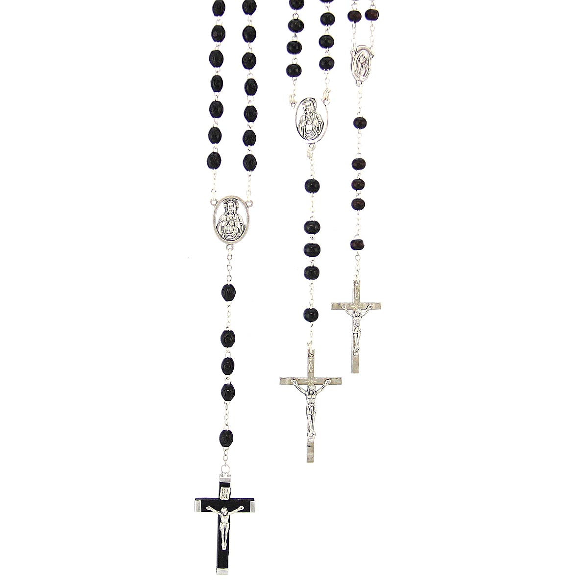 Wood Rosary Beads-Black