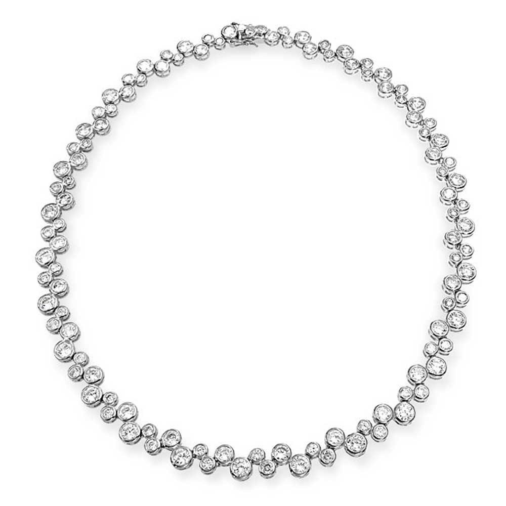 Sterling Silver Bubbles Necklace