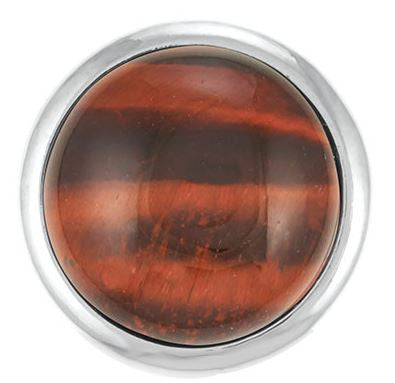 Ginger Snaps Red Tiger's Eye Snap
