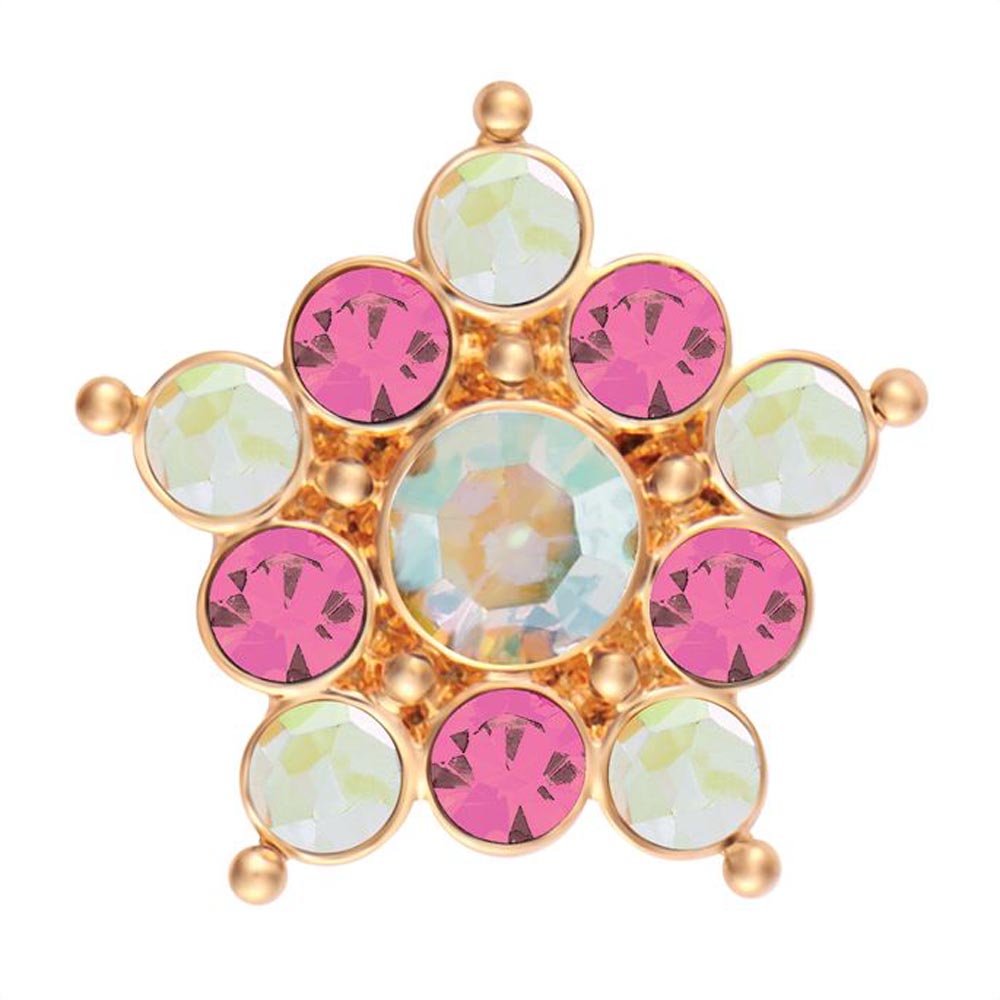 Ginger Snaps Luster-Gold Pink/Green Snap