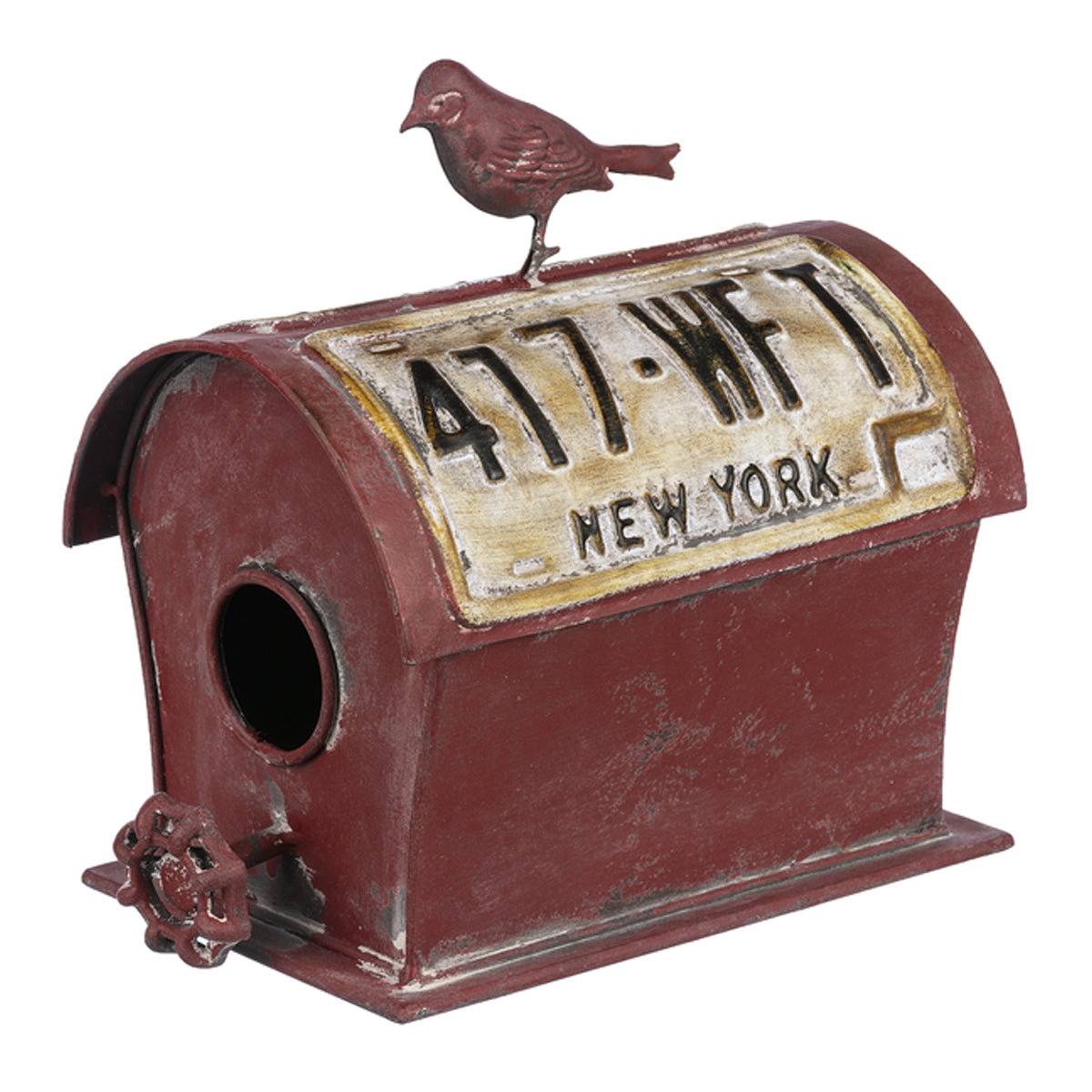 License Plate Mailbox Birdhouse