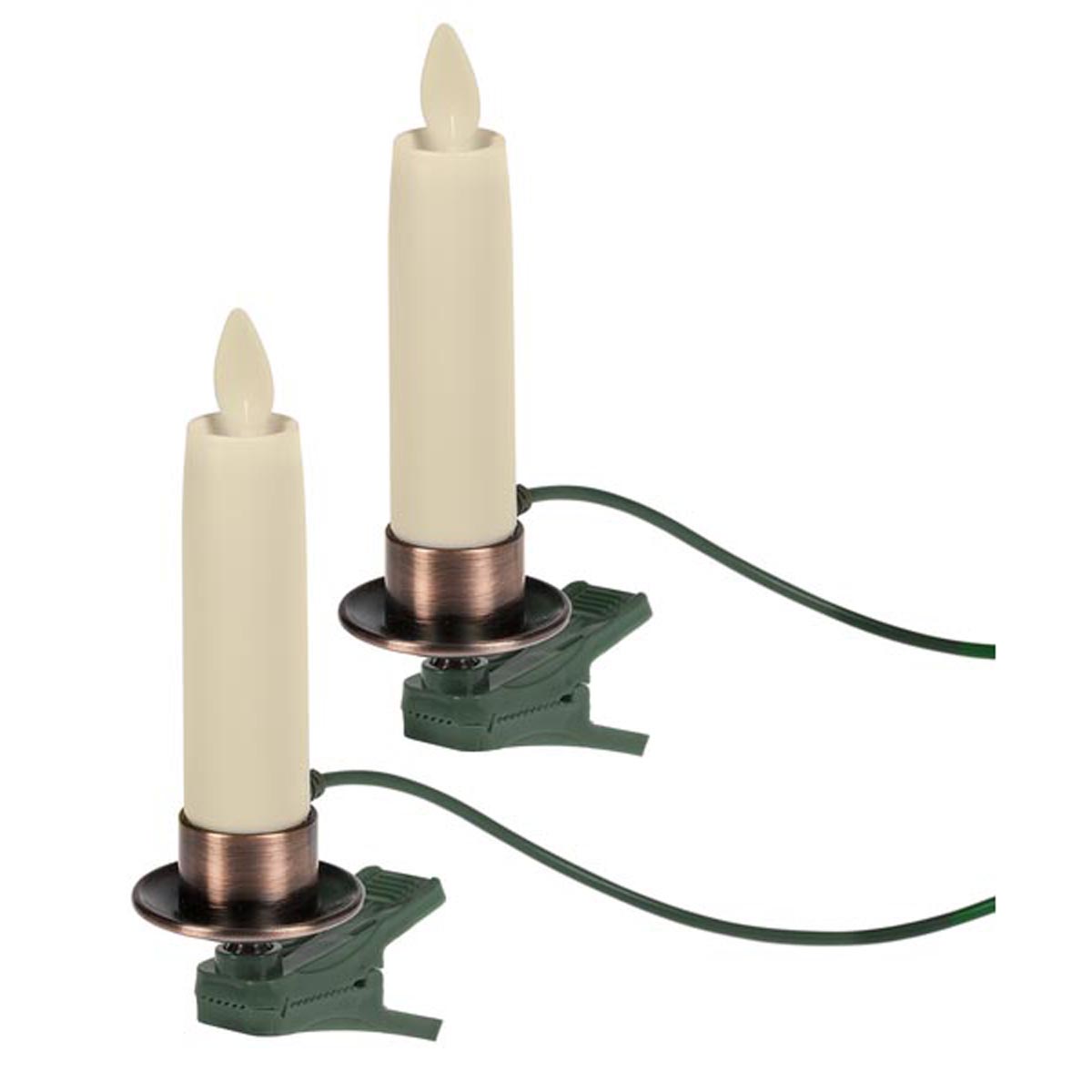 LED Clip Taper Additional Ornaments w/ Connecting Cord (2 pc. set)