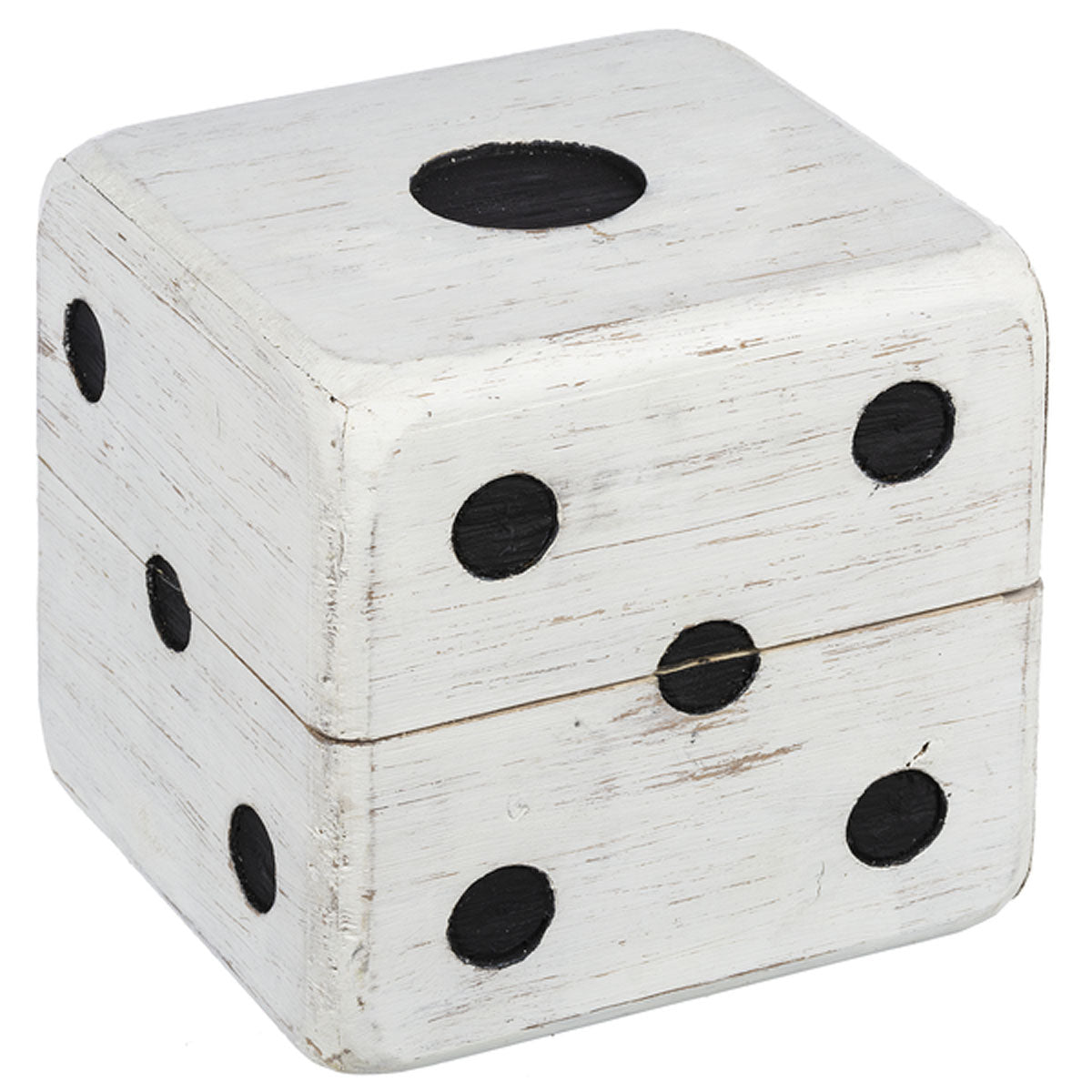 Wood Dice Storage Box