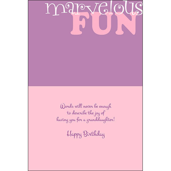 Card Happy Birthday Granddaughter