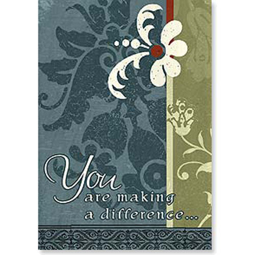 Ministry Appreciation Card, "You are making a difference"